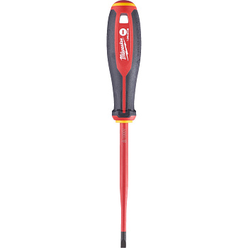 Отвертка Milwaukee диэлектрическая VDE SL 1,0x5,5 x125 трехгранная рукоятка